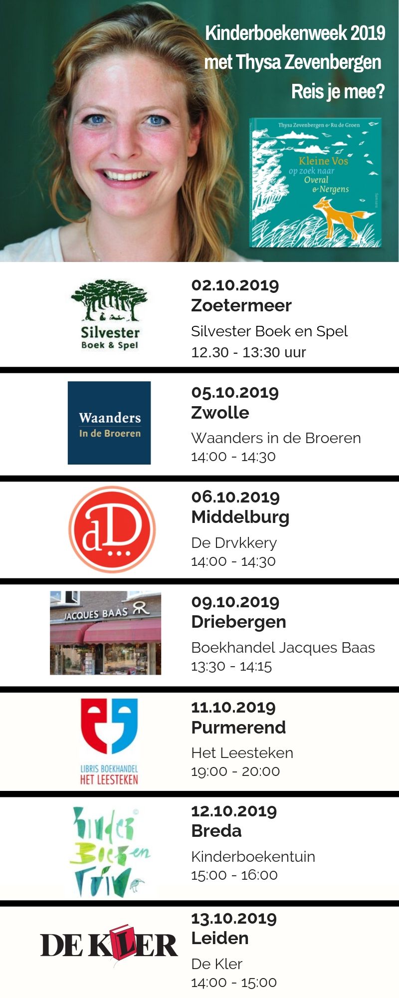 Boektour Thysa Kleine Vos schema